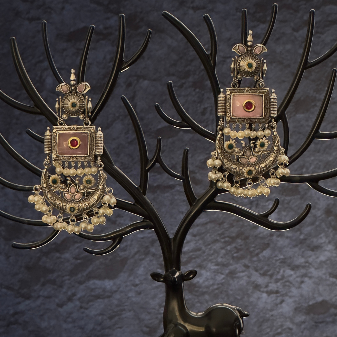 Oxidized Contemporary Chandbalis